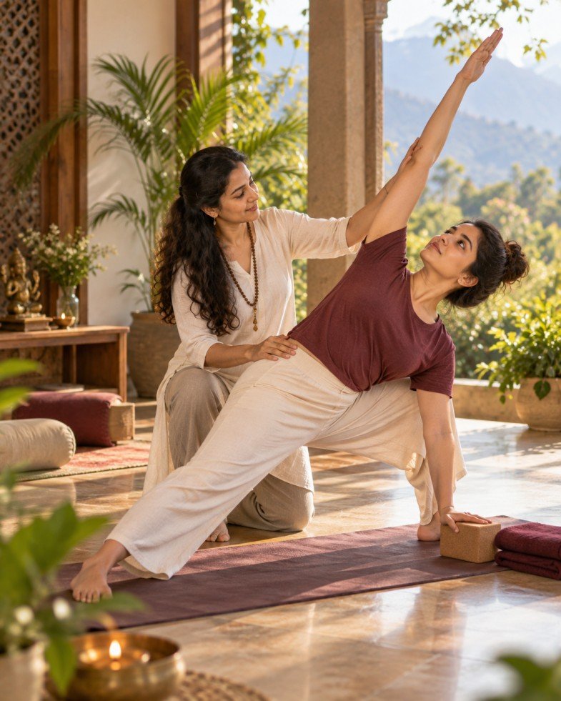 Personal yoga guidance at Jivanyog